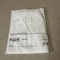 即購入可能◎FOLK ストレートパンツ L ホワイト