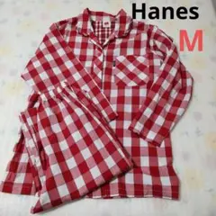 Hanes パジャマ セットアップ レッド チェック Mのサムネイル