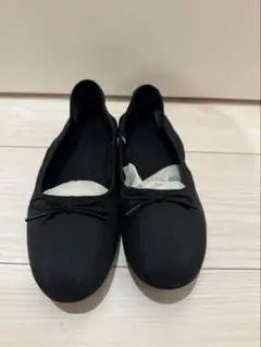 無印良品 撥水リボンバレエシューズ