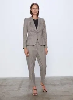 ZARA 千鳥柄パンツ