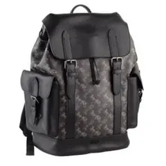 COACH ブラック レザーバックパック