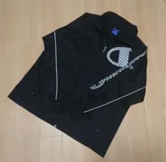 チャンピオン ジャージ ジャケット トップス 黒 Champion　上着　150