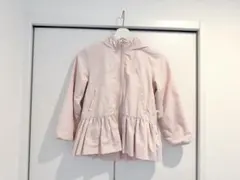 petit main 【撥水加工】ペプラムウィンブレ ライトピンク 130cm