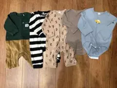 ベビー ロンパース 5着セット80