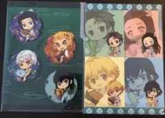 鬼滅の刃　3ポケットクリアファイル　2種　未使用