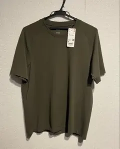 UNIQLO DRY-EX クルーネックT 半袖 カーキ Mサイズのサムネイル
