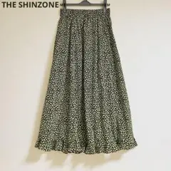 THE SHINZONE 小花柄 総柄 スカート フローラル ネオン ブラックのサムネイル