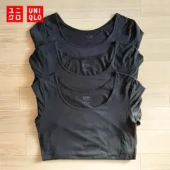【3点セット】ユニクロ ヒートテックUネックT（8分袖）Lサイズ