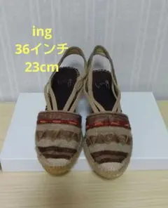 ing　ウェッジソール　サンダル　36インチ　23cmのサムネイル