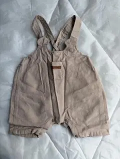 petit main ベージュ サロペット