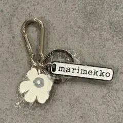 marimekko マリメッコ キーホルダー キーリング ホワイト