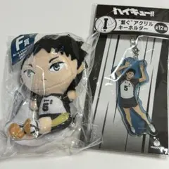 ハイキュー　一番くじ　フリューくじ 繋ぐアクリルキーホルダー　ぬいもっち 赤葦