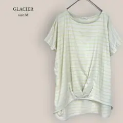 グラシアGLACIERボーダーTシャツ　半袖　ゆったりシルエット　イエローのサムネイル