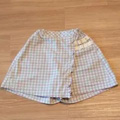 ②メゾピアノ　キュロットスカート　130cm　ブルー系