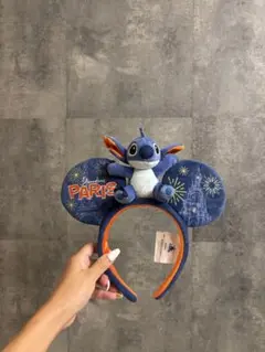 新品未使用　パリディズニー限定　スティッチ　カチューシャDisneyparis 新品未使用 パリディズニー限定 スティッチ カチューシャ