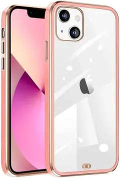 iPhone7/8/SE2ケースクリア tpu 透明 耐衝撃薄型ピンクのサムネイル