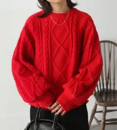 ヴィンテージライクアランニット