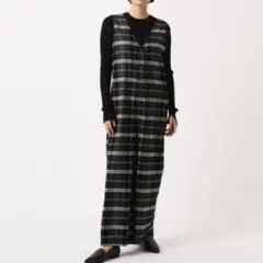 新品 未使用 チェック オールインワン アズールバイマウジー