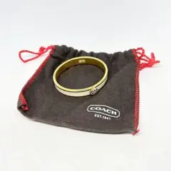 【COACH】コーチ　シグネチャー　ブレスレット　バングル　美品