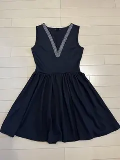 H&M ノースリーブ　ワンピース　黒　XS