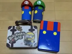 USJ ユニバ　お菓子缶　缶のみ　まとめ売り　マリオ　ルイージ　ミニオン　ティム