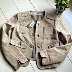 スコットクラブ　 ノーカラー　 ジャケット ブルゾン