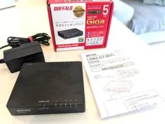 BUFFALO ギガスイッチングハブ LSW4-GT-5EPL/BK