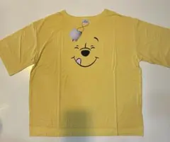 ディズニー　公式　半袖Tシャツ　プーさん　イエロー