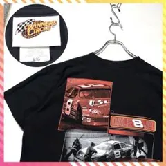 00s レーシング レース フォトグラフィック 半袖 Tシャツ 黒 L メンズ