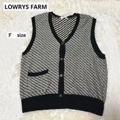 LOWRYS FARM ニットベスト　Ｆsize