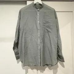 バンドカラーシアーシャツ
