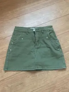 ミニスカート 緑 Y2K インパンあり タイトスカート