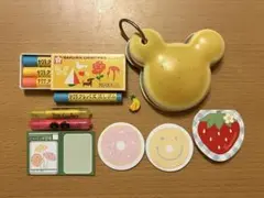 消しゴム/ふせん/蛍光ペン/メモ帳セット