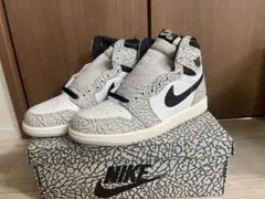 ナイキエアジョーダン1ハイOGホワイトセメント