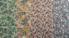 30's復刻 4枚ハギレ　USAコットンサーティーズ