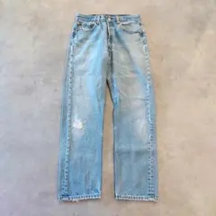リーバイス501 Levis W32 デニム ヒゲ 青 00s 古着 17480