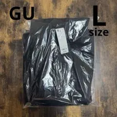 新品 GU ウィンドプルーフスタンドカラーブルゾン 黒 L