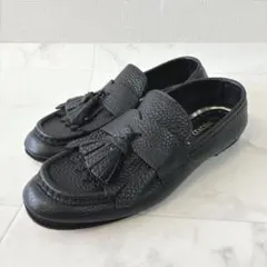 美品 PASCUCCI シボ革 タッセルローファー 39 黒 イタリア製 レザーのサムネイル