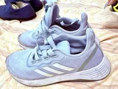 aadidas アディダス プレミアムブルー ランニングシューズ　23㎝