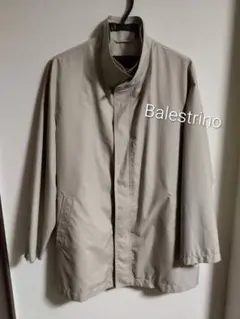 美品Balestrino メンズスタンドカラースプリングコート　チェスターコート
