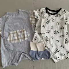 アプレレクール　ベビー ロンパースと靴下セット