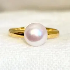 淡水パール　天然石リング　ete agete nojess jouete