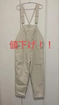 BACK NUMBER オーバーオール　ベージュ　Sのサムネイル
