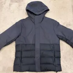 【美品】adidas ダウンジャケット/ダークグレー，ブラック