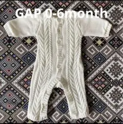 訳あり美品　BABYGAP ケーブルニット　ロンパース　カバーオール　60