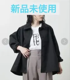 【MARW UNITED ARROWS】ステンカラーミドルコート　ブラック36