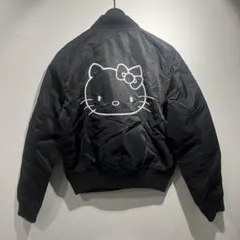 HELLO KITTY ハローキティー　Y2K ボンバージャケット　平成　黒