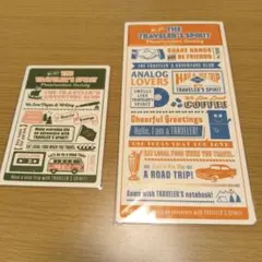 トラベラーズノート 下敷き 2026 限定 2枚セット（レギュラー・パスポート）