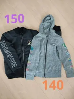 RAD CUSTOM・ラッドカスタム/ブルゾン +パーカーセット/150・140