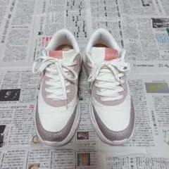 earth music&ecology グリッタースニーカー ピンク